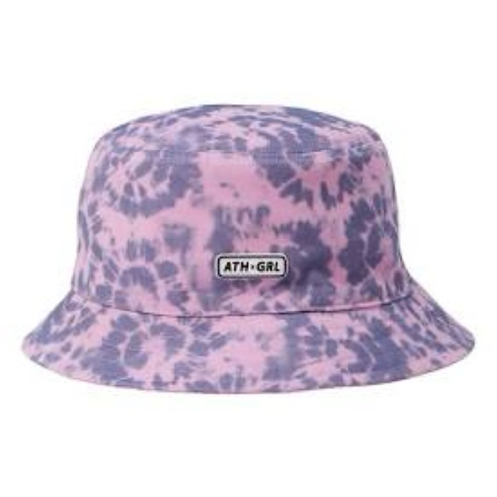 NEW! Athleta Girls Reversible Pink and Purple Tie-Dye Bucket Hat